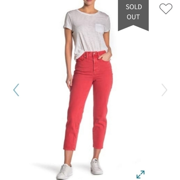 Madewell 9" Mid-Rise Skinny Crop Jeans: Garment-Dyed Button-Front Edition - Picture 1 of 6
